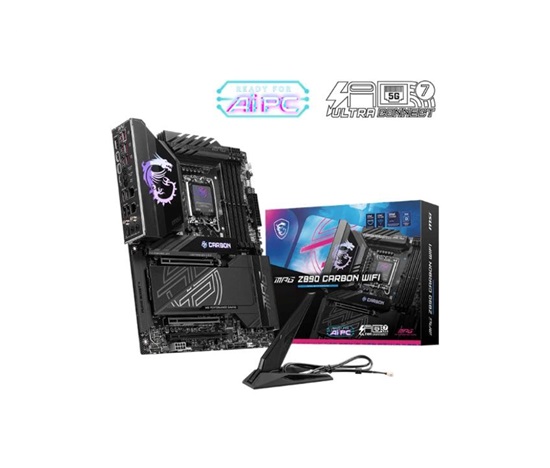 MSI MB Sc LGA1851 MPG Z890 CARBON WIFI, Intel Z890, 4xDDR5, 1xHDMI, 2xUSB4, WI-FI
