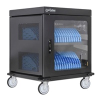 MANHATTAN nabíjecí vozík na notebooky - 32 míst, 32 portů, Až 15,6" - EU Zásuvka