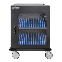 MANHATTAN nabíjecí vozík na notebooky - 32 míst, 32 portů, Až 15,6" - EU Zásuvka