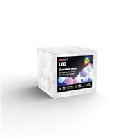 Solight LED vánoční řetěz barevné koule, 20x LED, 2m, 2x AA