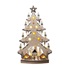 Solight LED dřevěný vánoční stromek s dekoracemi, 23x LED, přírodní barva, 64cm, 2x AA