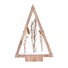 Solight LED dřevěná vánoční dekorace, zasněžené zimní květiny, 37cm, 2x AA