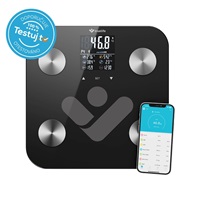 TrueLife FitScale W6 BT - Bioelektrická impedanční bluetooth váha - černá