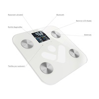 TrueLife FitShape S6 BT - Bioelektrická impedanční bluetooth váha - bílá
