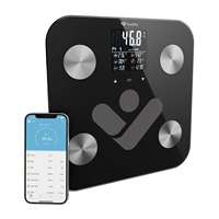 TrueLife FitShape S6 BT - Bioelektrická impedanční bluetooth váha - černá