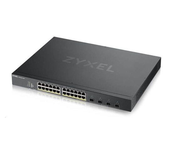 Zyxel XGS1935-28HP, 28 Port Lite-L3 Smart Managed PoE Switch, 24x Gigabit PoE and 4x 10G SFP+, hybrid mode