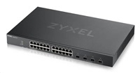 Zyxel XGS1935-28, 28 Port Lite-L3 Smart Managed Switch, 24x Gigabit Copper and 4x 10G SFP+, hybrid mode,