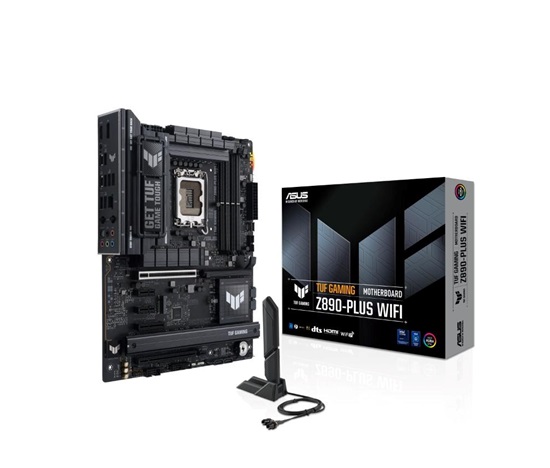 ASUS MB Sc LGA1851 TUF GAMING Z890-PLUS WIFI, Intel Z890, 4xDDR5, 1xDP, 1xHDMI, 1xThunderbolt, 1xUSB4, WI-FI, ATX