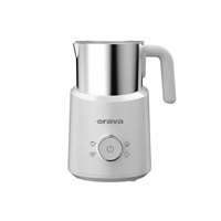 Orava elektrický zpěňovač mléka, 500 W, 4 volitelné programy, 350 ml, bílá