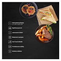 Lauben Sandwich Maker 3in1 900WW - Poškozený obal (Komplet)