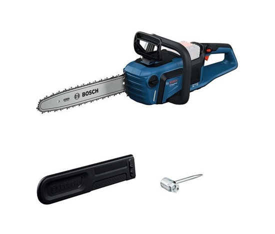 Bosch GKE 18V-40 řetězová pila, rychlost řetězu 12.40 m/s, BITURBO, kryt řetězu, 40cm lišta