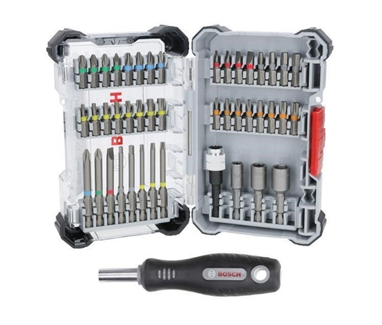 Bosch sada šroubovacích bitů Extra Hard, 44 + 1 ks