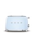 BAZAR - Smeg TSF01PBEU toustovač / topinkovač, 2 toasty, 6 úrovní opékání, zásuvka na drobky, modrá - poš. obal
