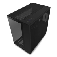 BAZAR - NZXT skříň H9 Flow dvoukomorová ATX / 4x120mm fan / až 10xfan / perforovaný top / proskl. bočnice, poškozený oba