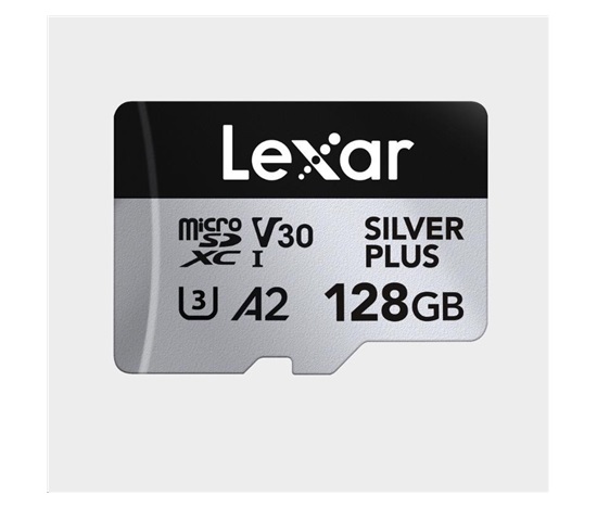 Lexar microSDXC Professional SILVER Plus UHS-I/U3/A2/4K R205/W150 (V30) 128GB
