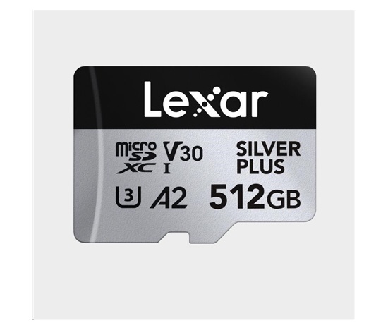 Lexar microSDXC Professional SILVER Plus UHS-I/U3/A2/4K R205/W150 (V30) 512GB