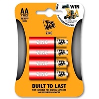 JCB zinko-chloridová baterie R06, blistr 4 ks