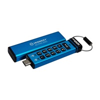 Kingston Flash Disk IronKey 128GB USB-C IronKey Keypad 200C, FIPS 140-3 Lvl 3 (Pending) AES-256