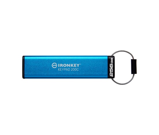 Kingston Flash Disk IronKey 256GB USB-C IronKey Keypad 200C, FIPS 140-3 Lvl 3 (Pending) AES-256
