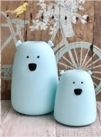 Rabbit & Friends Dotyková lampička medvídek | Modrá