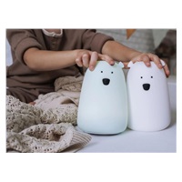 Rabbit & Friends Dotyková lampička medvídek s ovládáním | Bílá