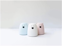 Rabbit & Friends Dotyková přenosná lampička medvídek | Modrá