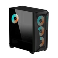 GIGABYTE case GB-C301G V2, Mid Tower, 1xUSB-C 3.2, 2xUSB 3.0, ARGB Hub, 4x 120mm ARGB Fan, černá
