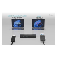 i-tec Universal 5x 4K Display Docking Station, Power Delivery 100W