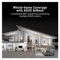 ASUS TUF-BE6500 (BE6500) WiFi 7 Extendable Gaming Router, 4x 2.5G, AiMesh