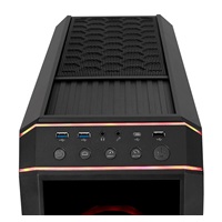 CHIEFTEC skříň STALLION II, ATX, 1x USB-C 3.2, 2x USB 3.1, 1x USB 2.0, 4x 120mm RGB Fan, černá