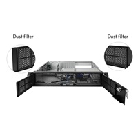 CHIEFTEC skříň Rackmount 2U mATX/ATX, UNC-209SR-B-OP, 20" Slide Rail, Black