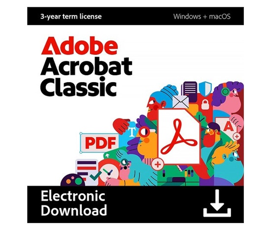 Acrobat Pro 2024 (Classic) for ENT MP ML (+CZ) EDU Term License (Set up as 36 month) 1 User, Level 1, 1-9, Named
