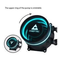 CHIEFTEC vodní chlazení CPU Iceberg 360 Dark, 3x120mm, ARGB vodní blok, LGA1851, AM5, černá