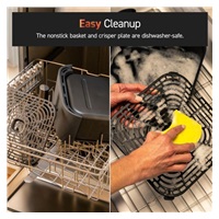 BAZAR - Cosori  TurboBlaze Pro  horkovzdušná fritéza 6.2l - Poškozený obal (Komplet)