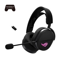 ASUS sluchátka ROG Pelta, Bezdrátové BT a RF 2.4GHz, ARGB, černá