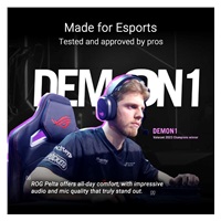 ASUS sluchátka ROG Pelta, Bezdrátové BT a RF 2.4GHz, ARGB, černá