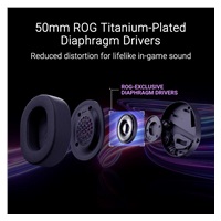 ASUS sluchátka ROG Pelta, Bezdrátové BT a RF 2.4GHz, ARGB, černá
