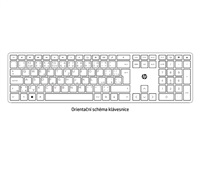 HP 720 Rechargeable wireless keyboard mouse - set dobíjecí bezdrátové myši a klávesnice
