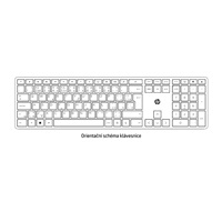 HP 720 Rechargeable wireless keyboard - dobíjecí klávesnice