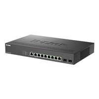 D-Link DMS-1250-10SP/E, 8x 2.5G BASE-T PoE, 2x 10G SFP+, 240W Smart Managed Switch