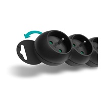 CONNECT IT prodlužovací kabel 230V, 3 zásuvky, 1,5m, s vypínačem, černá