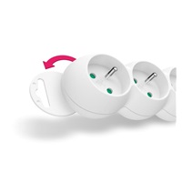 CONNECT IT prodlužovací kabel 230V, 3 zásuvky, 1,5m, s vypínačem, bílá