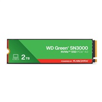 WD GREEN SSD 2TB SN3000 Powered by SanDisk, PCIe Gen4x4, M.2 2280, (R:5000/W:4200 MB/s)
