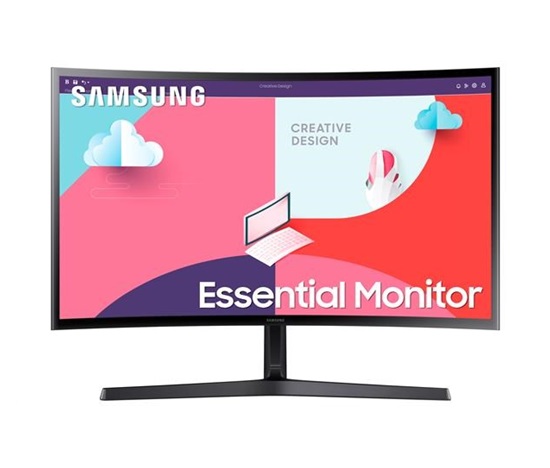 BAZAR - #SAMSUNG MT LED LCD Monitor 27" S366C FullHD - Prohnutý 1800R, VA, 1920x1080, 4ms, 75Hz,HDMI,VGA - Poškozený oba