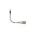 GENIUS ACC-100 audio adaptér 2x female 3,5mm jack na 1x male 3,5" jack