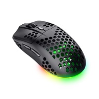 BAZAR - TRUST bezdrátová myš GXT 929 Helox Lightweight, RGB, Černá - Poškozený obal (Komplet)