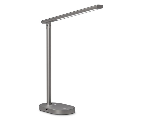 CONNECT IT Stolní LED lampa Shine, USB-A, šedá