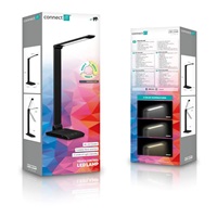 CONNECT IT Stolní LED lampa Bright, USB-A, černá