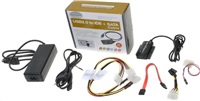PREMIUMCORD USB 2.0 - adaptér IDE + SATA s káblom a prídavným napájaním