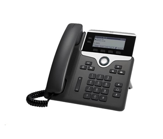 BAZAR - Cisco CP-7821-3PCC-K9=, VoIP telefon, 2line, 2x10/100, 3,5" displej, PoE - Rozbaleno (Komplet)